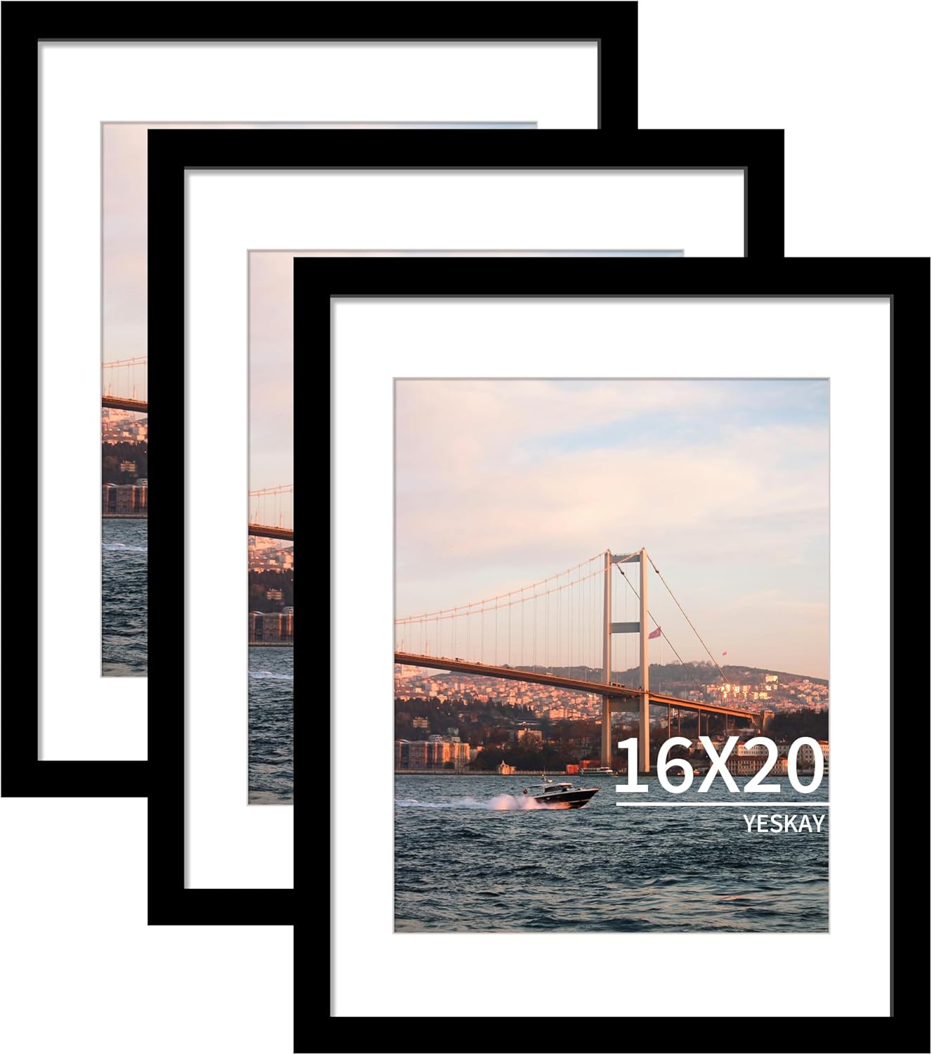 16x20 Picture Frame Set of 3 for Stunning Wall Displays
