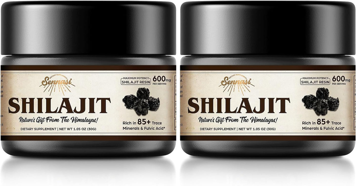 Pure Himalayan Organic Shilajit Resin for Energy & Wellness