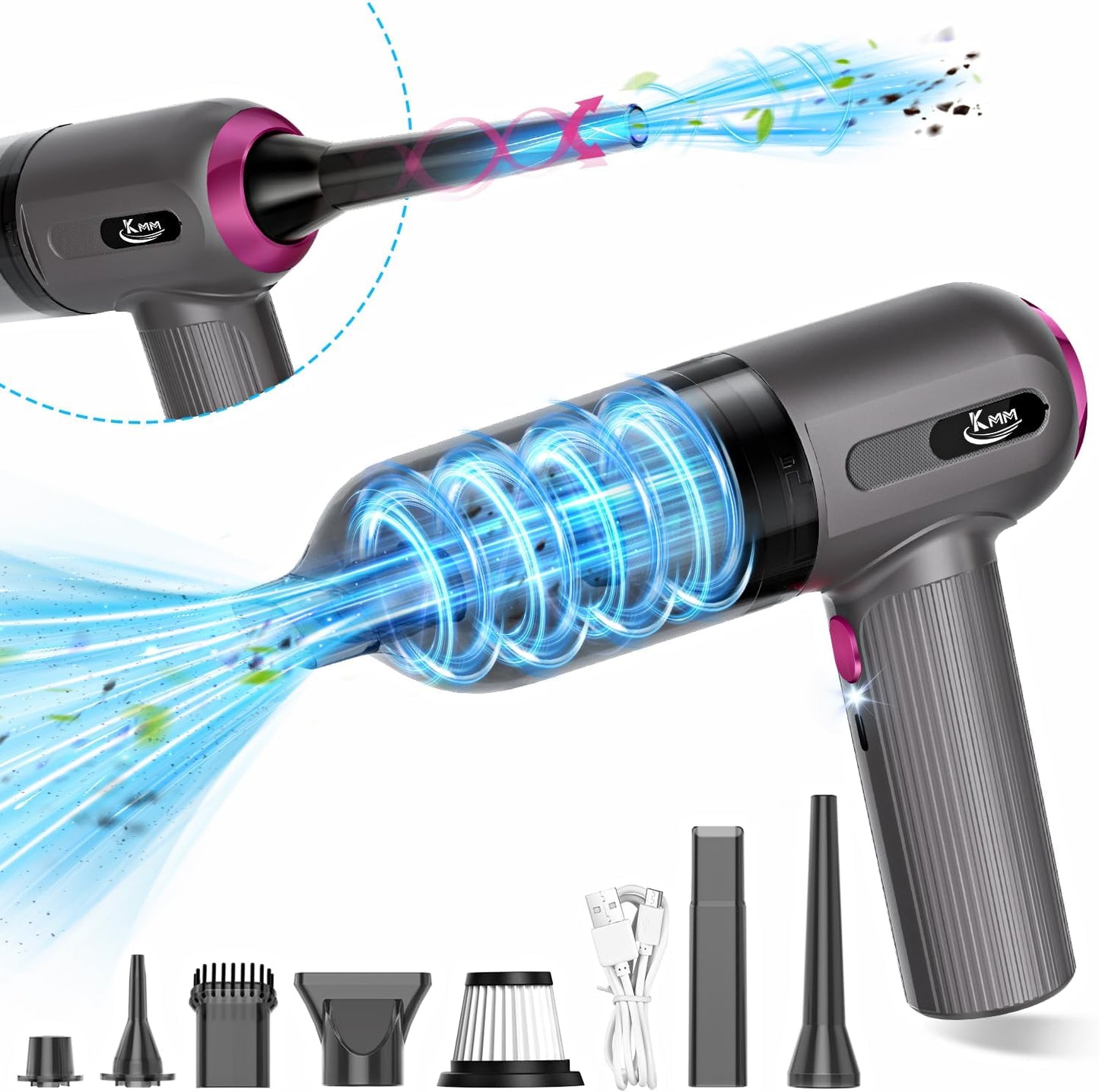 KMM 4-in-1 Handheld Vacuum: 16000Pa Power