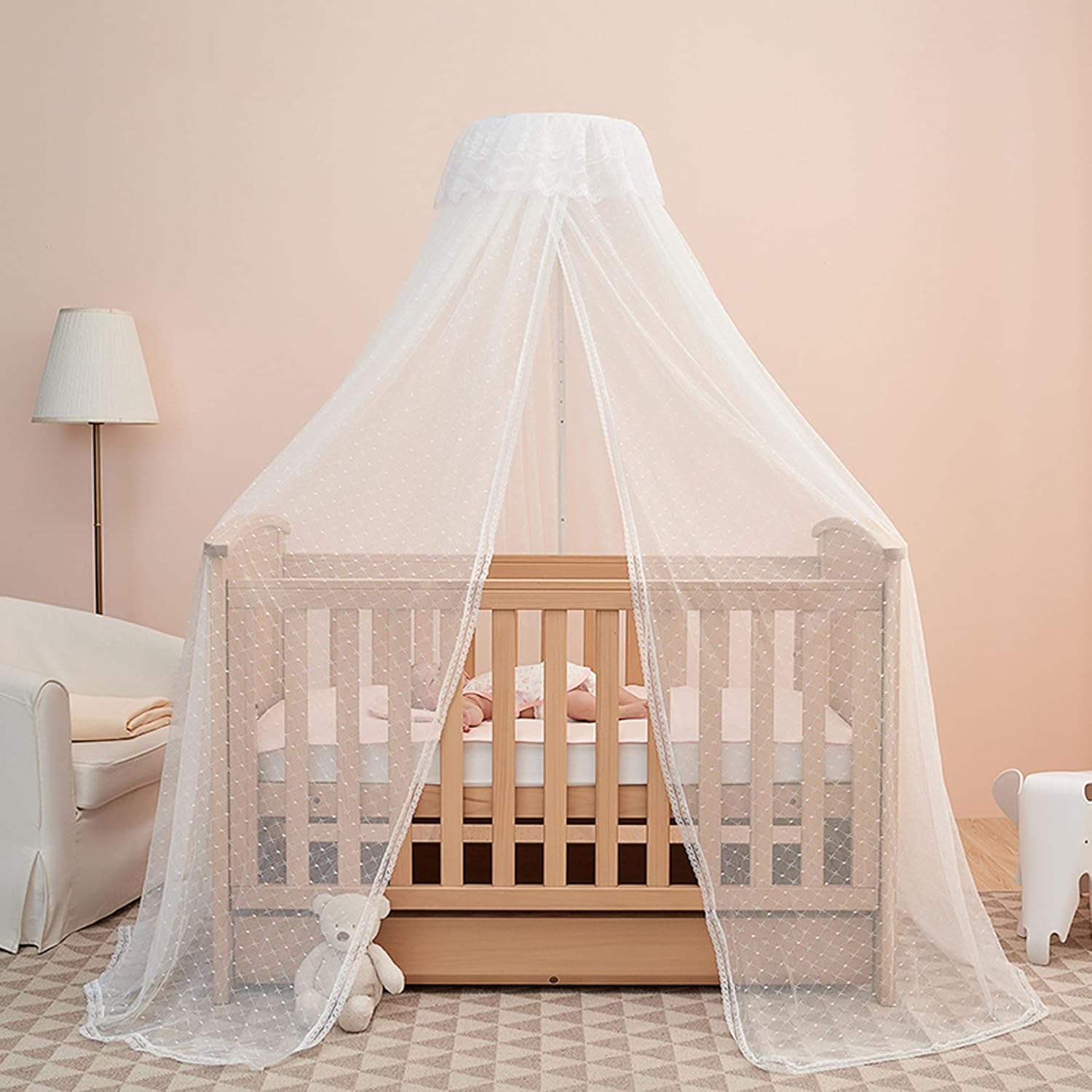 HanYun Baby Canopy: Adjustable Stand for Safe Sleep