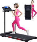 Walking Pad Treadmill with Handle Bar - Compact Foldable Home