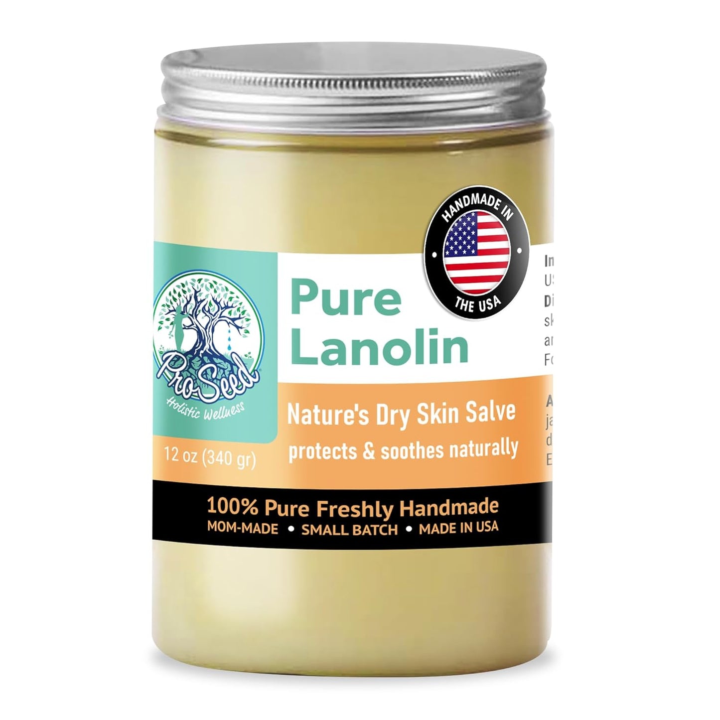 ProSeed Handmade Pure Lanolin Cream for Dry Skin & Baby Care