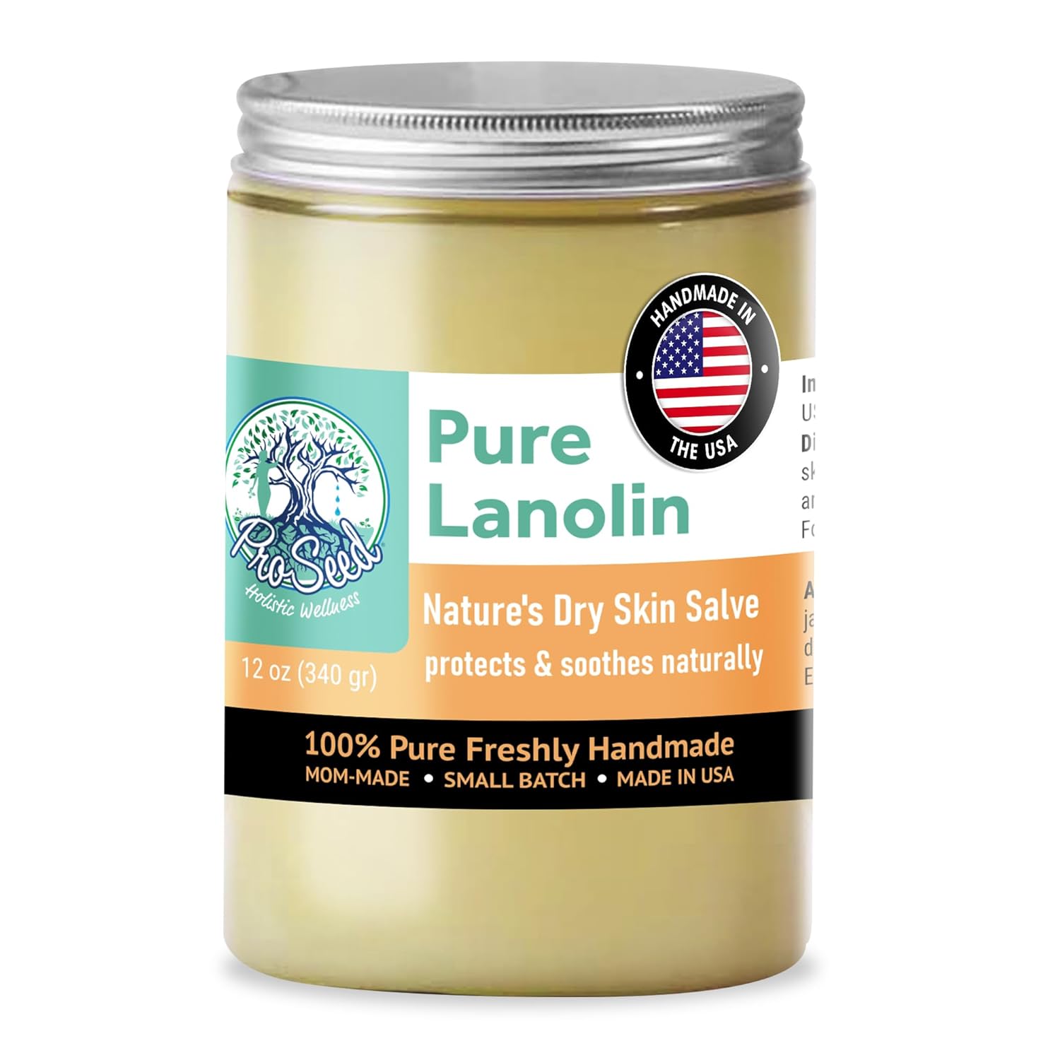 ProSeed Handmade Pure Lanolin Cream for Dry Skin & Baby Care
