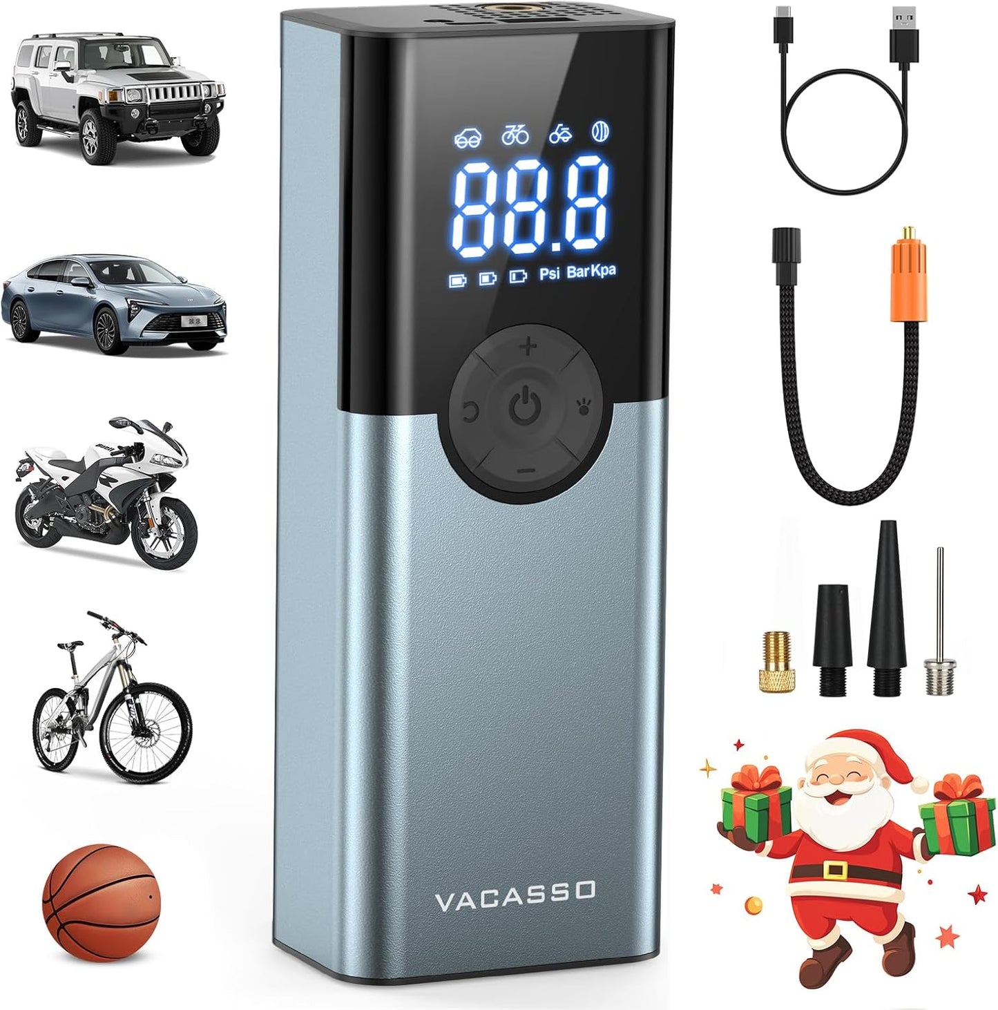 VACASSO Portable Air Compressor: 3X Faster Inflation, 150PSI