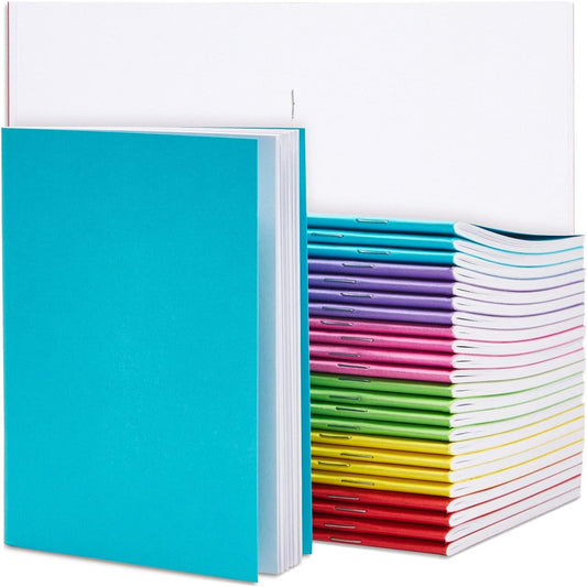 24-Pack Colorful Blank Books for Kids - Unleash Creativity! - A6 Travel Journals - Paper Junkie