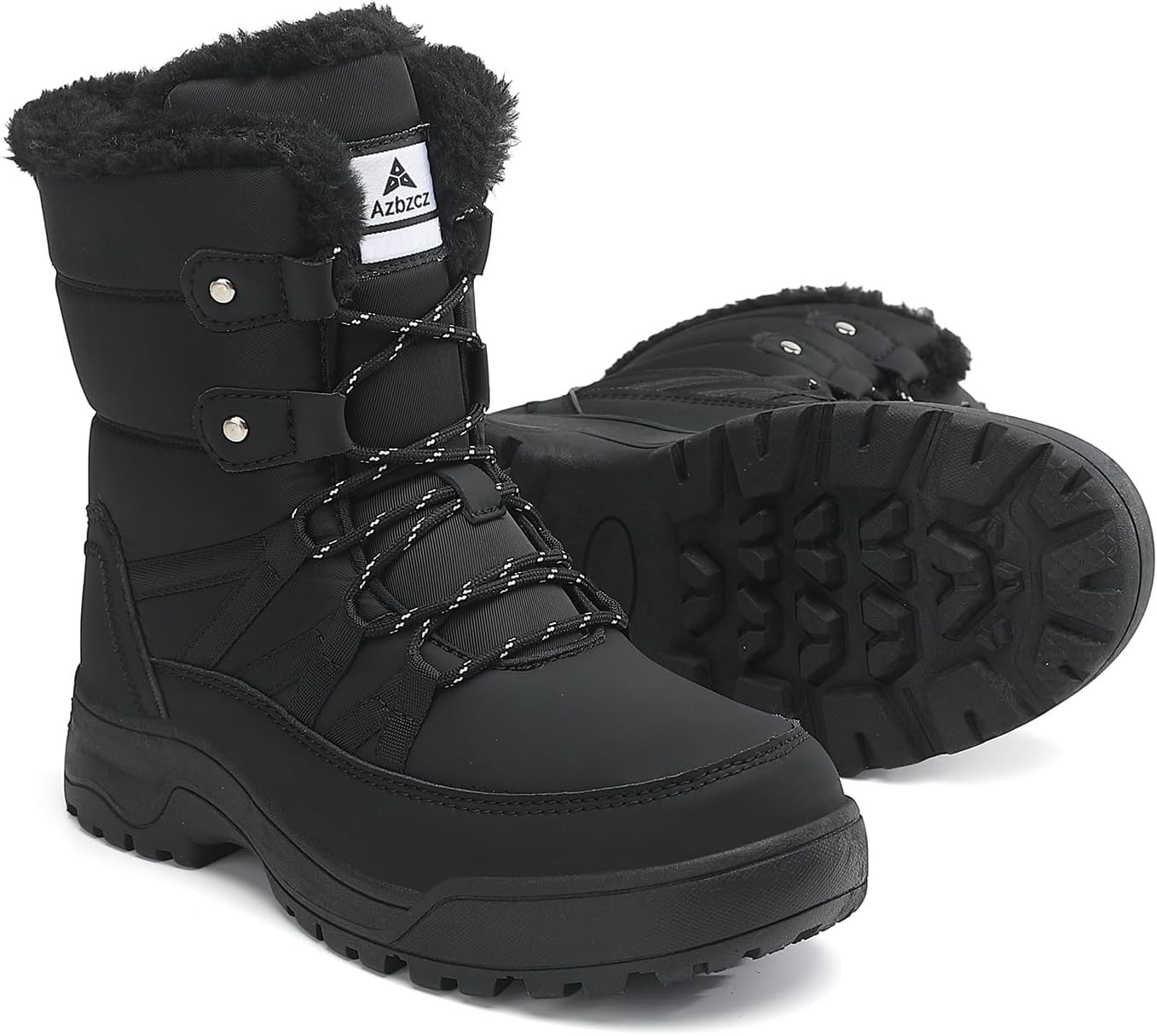 Womens Snow Boots Anti-Slip Cold Weather Fur Lined Comfort
