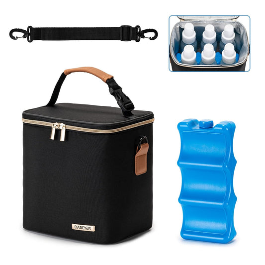 BABEYER Breastmilk Cooler Bag - Keep 6 Bottles Cold On-the-Go!