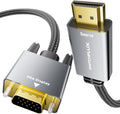 HDMI to VGA Adapter Cable 6FT - 1080P@60Hz Unidirectional VGA Cord