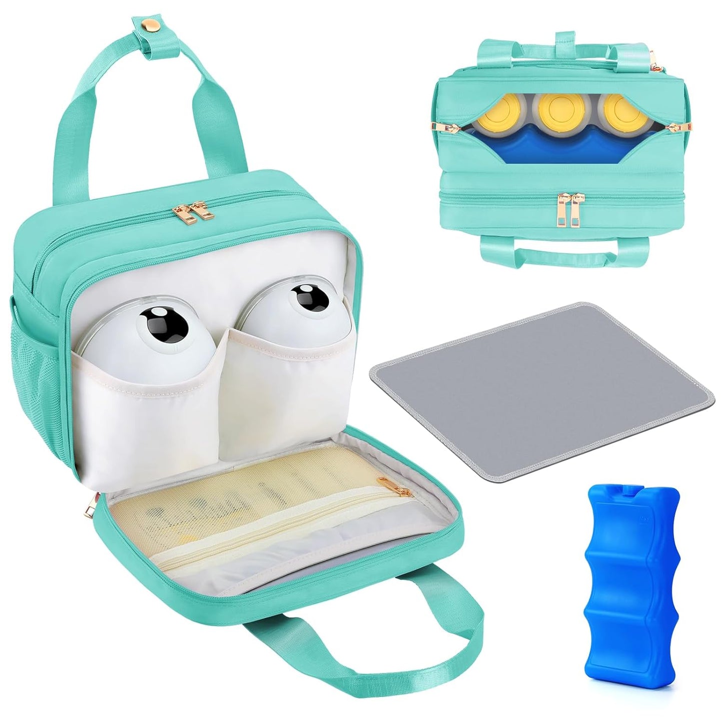 PIIOSER Breastmilk Cooler Bag for Wearable Pumps & Accessories