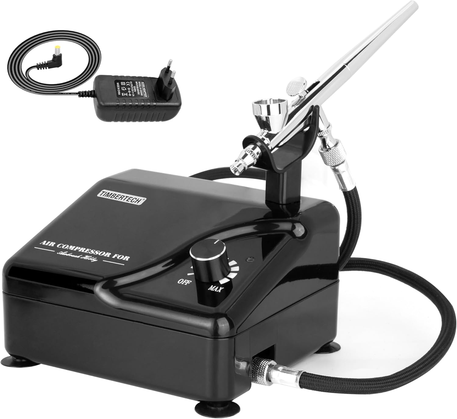Timbertech Dual-Action Airbrush Kit for Multi-Functional Precision