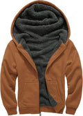 Boys Sherpa Lined Hoodie Kids Full Zip Fleece Jacket - Warm & Soft