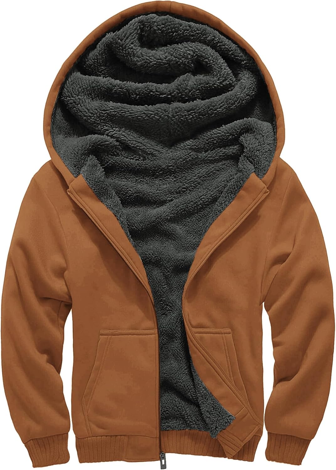 GEEK LIGHTING Boys Sherpa Lined Hoodie for Cozy Winter Wear