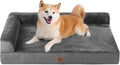 Memory Foam Dog Bed Large Dogs 35x23x6 in - Orthopedic L-Shape