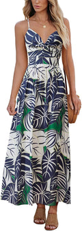 CUPSHE Women's Floral Print Maxi Dress for Summer Fun