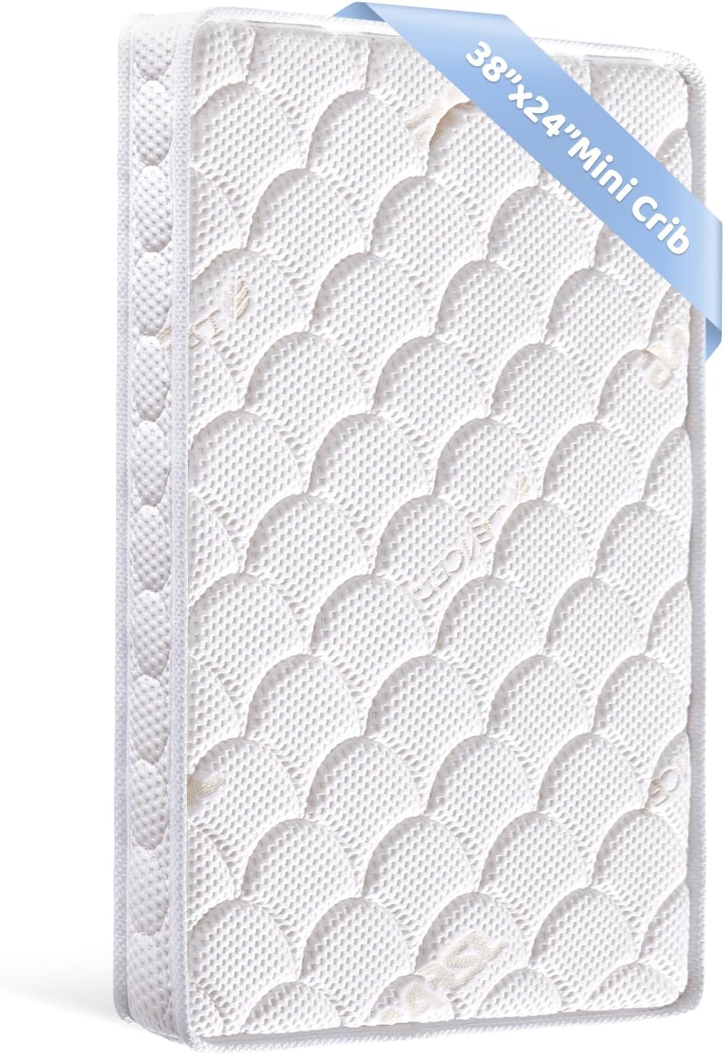 Mini Crib Mattress with Firm Support and Comfort Foam for Babies