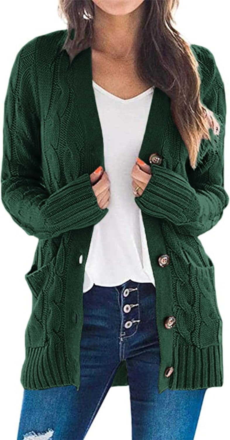 PRETTYGARDEN Women's Open Front Cardigan for Cozy Fall Fashion