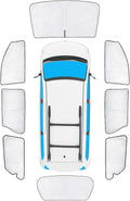 KMF Full Window Sun Shades for Toyota Sienna 2013-2018 - Privacy
