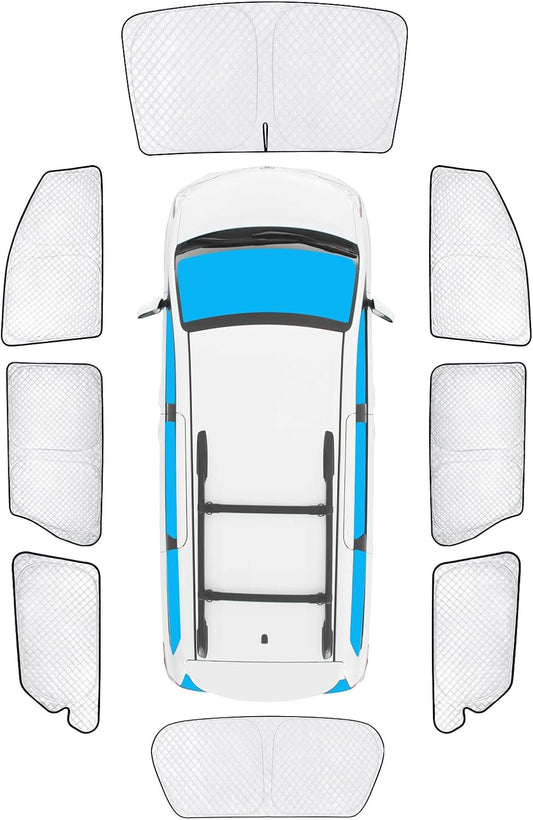 KMF 8pcs Full Window Sun Shades for Toyota Sienna 2013-2018