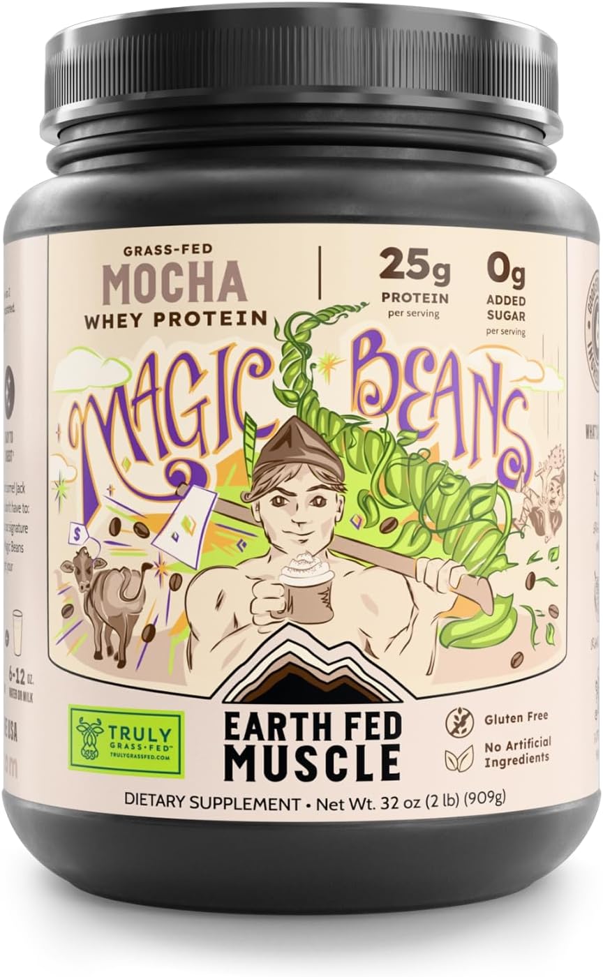 Earth Fed Muscle Magic Beans Mocha Whey Protein Powder Review