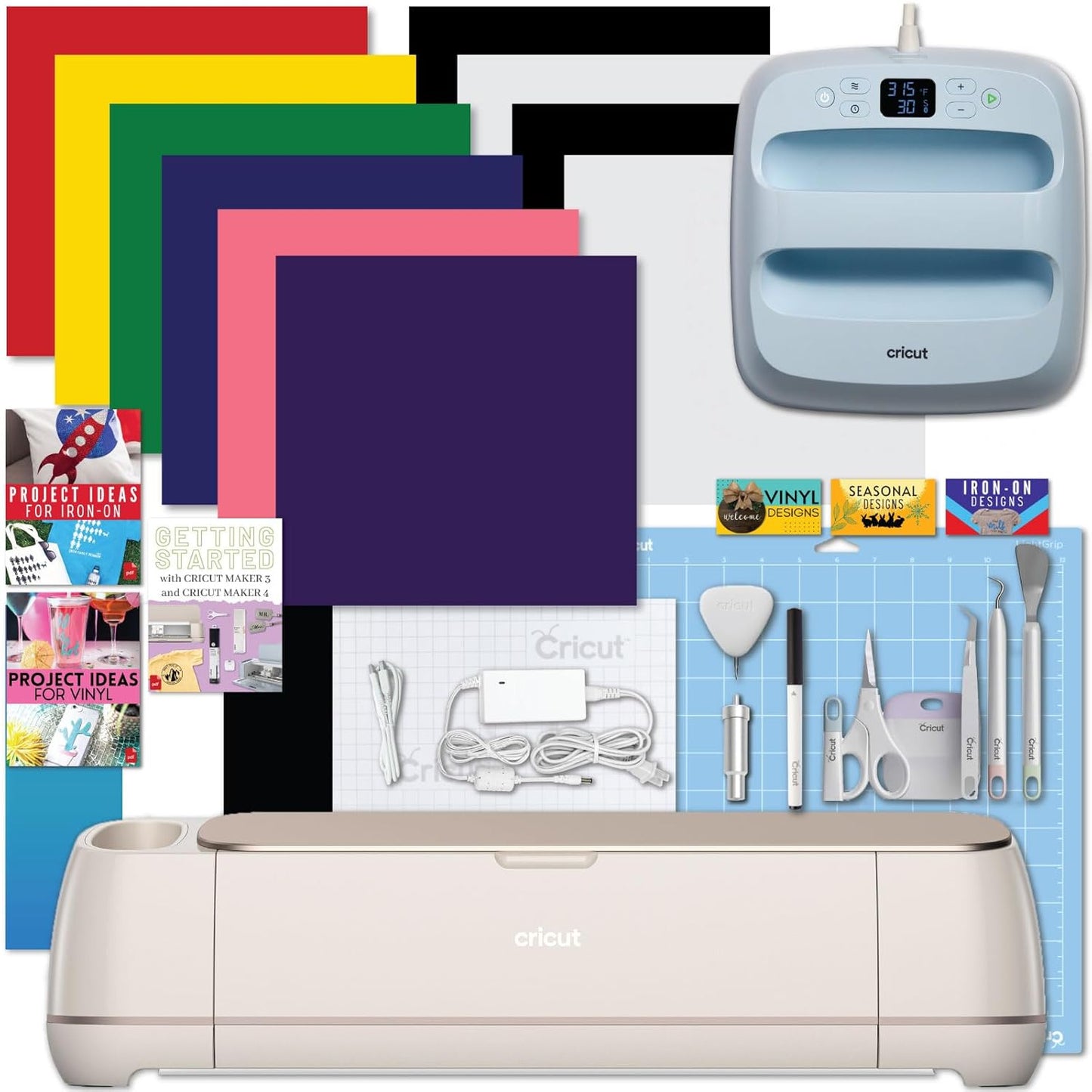 Cricut Maker 4 Cutting Machine and EasyPress 3 Bundle Set