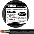 150ft 12/3 12 AWG Portable Power Cable - Heavy Duty SJOOW 300V