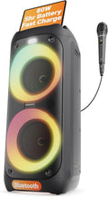 Portable Bluetooth Party Speaker - 80W Rechargeable with Mic
