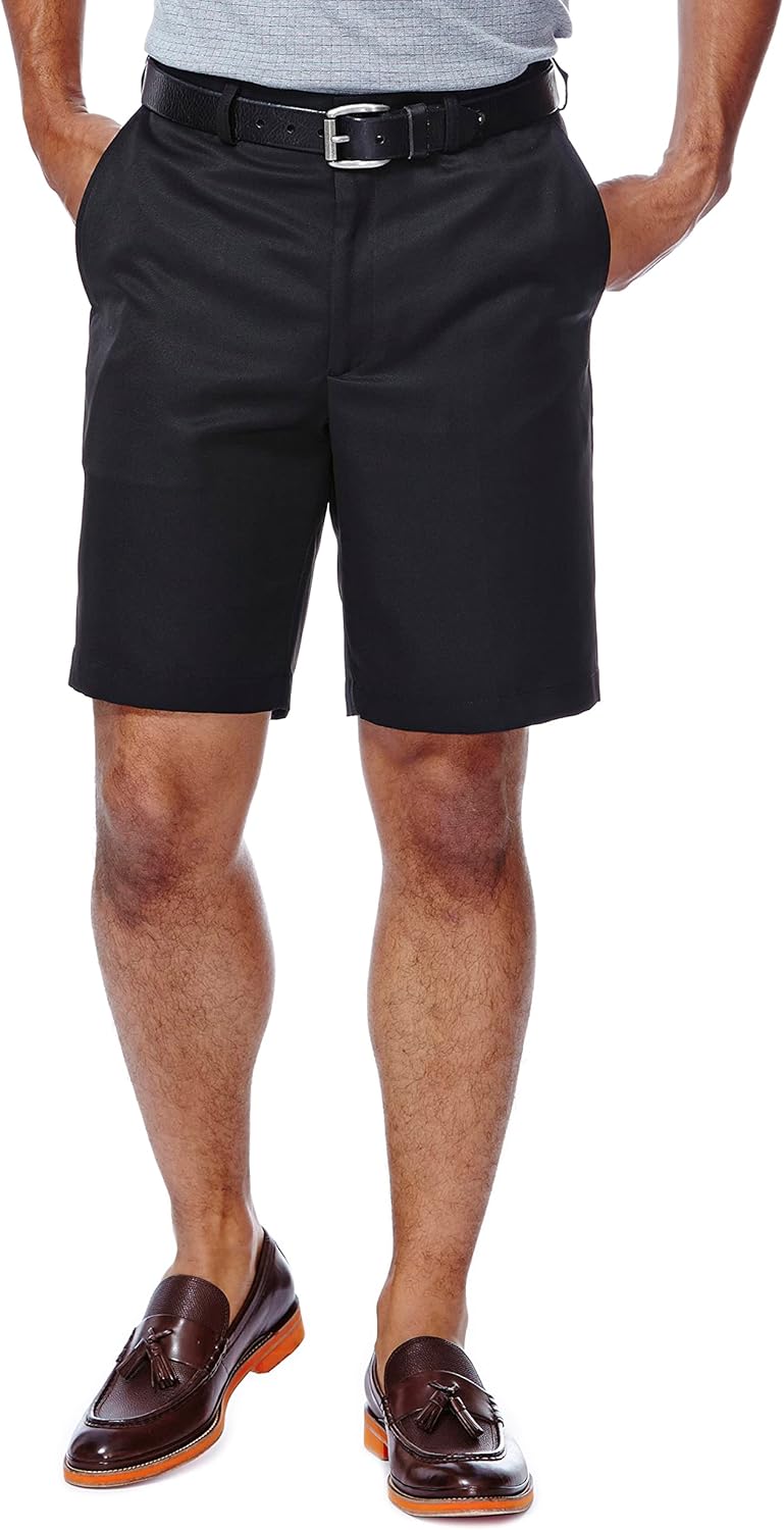Haggar Cool 18 Classic Fit Expandable Waist Shorts for Comfort