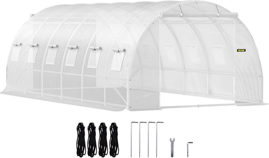 VEVOR Portable Walk-in Greenhouse: Grow More with 12 Windows!