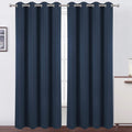 Blackout Curtains 66 x 84 in Navy Blue Panels - Thermal Room Darkening