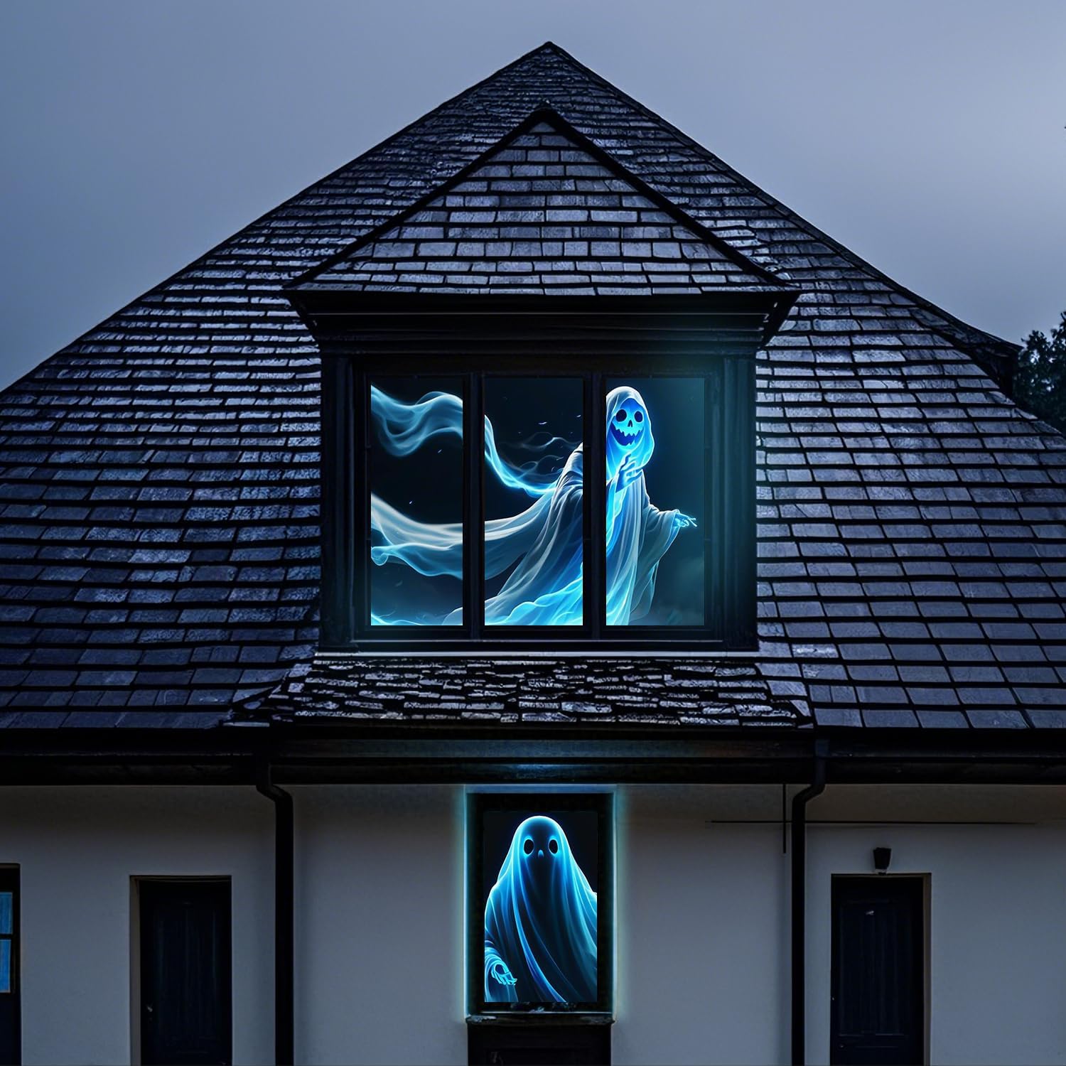 Halloween Videos on 60x106 Holographic Rear Screen - SKERELL