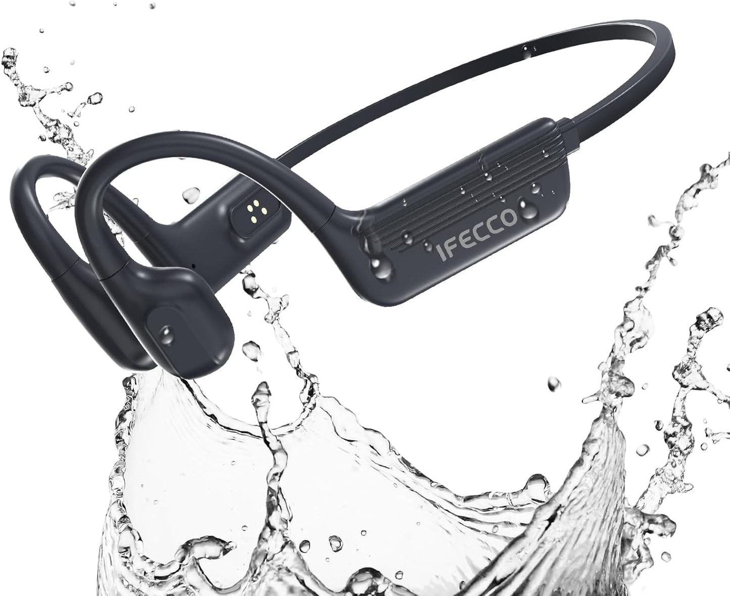IFECCO Waterproof Bone Conduction Headphones for Swimming