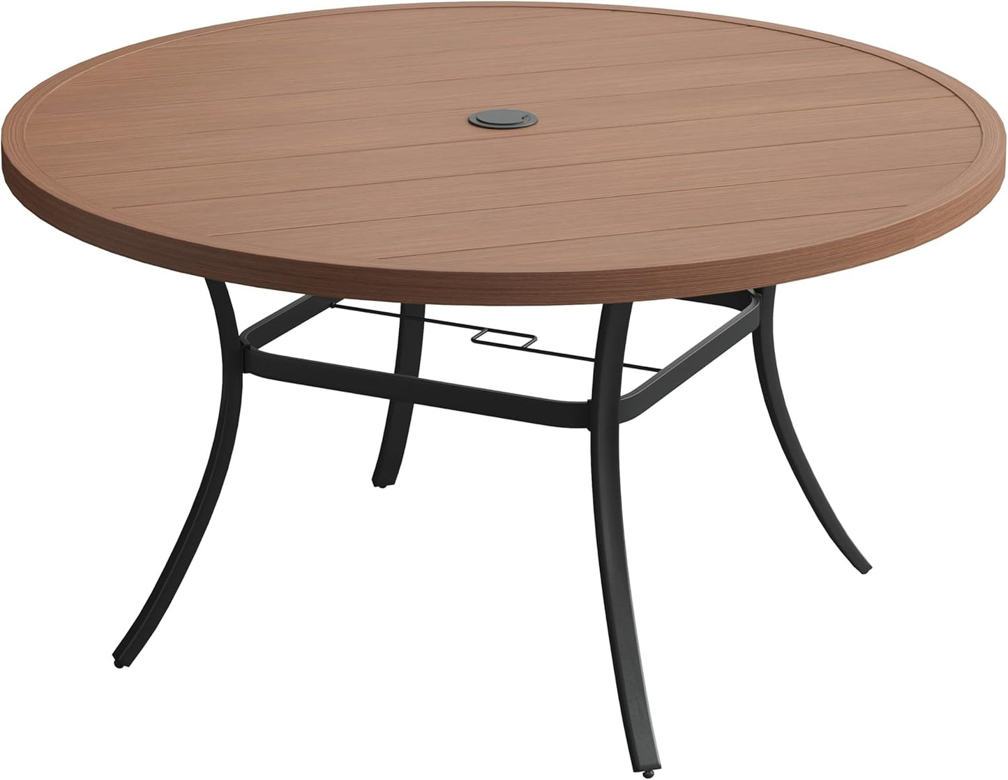 VICLLAX 60in Outdoor Round Patio Table for Lawn and Garden