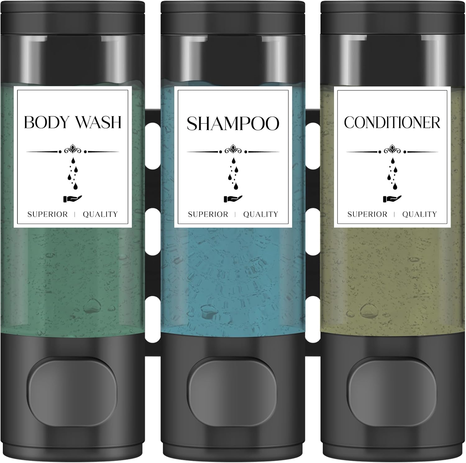 3 Chamber Wall Shower Dispenser - Easily Organize Shower Essentials