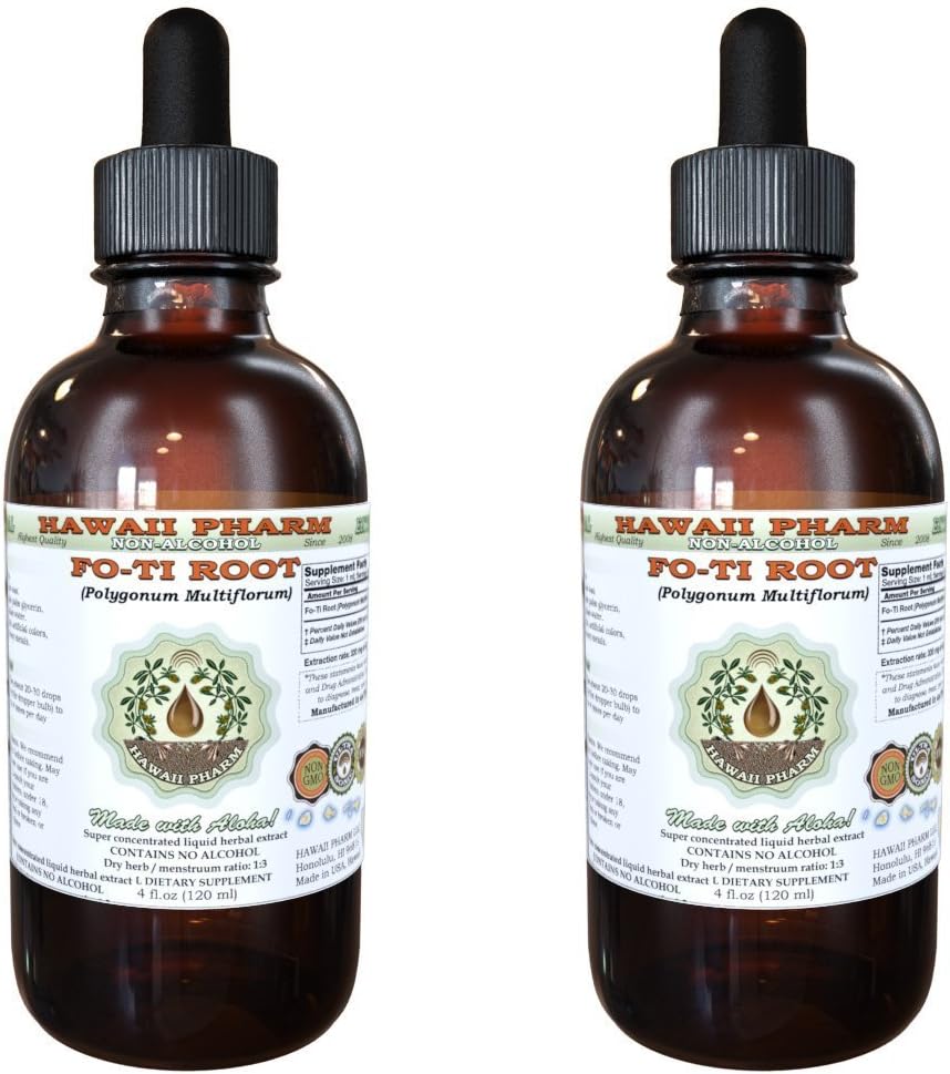 Organic Fo-Ti Root Alcohol-Free Liquid Extract for Wellness