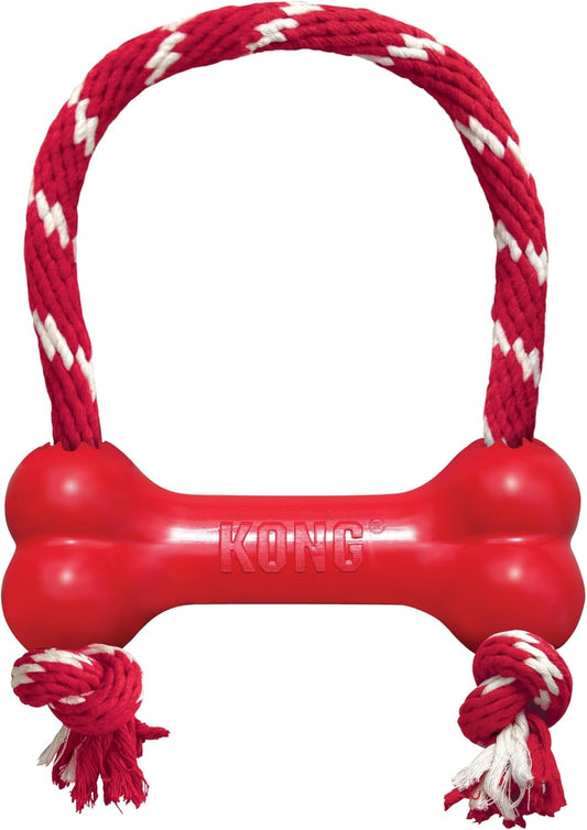 KONG Goodie Bone with Rope: Mental Stimulation for Medium Dogs