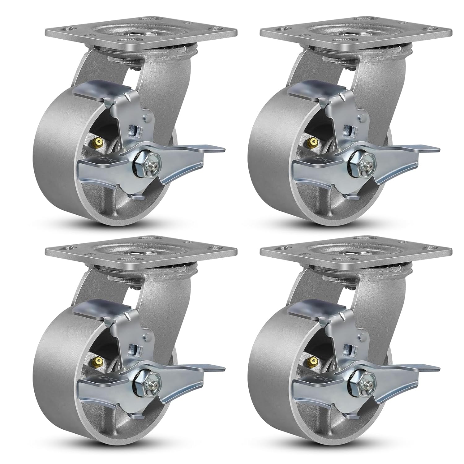 4inx2in Heavy Duty Industrial Casters Set for Tough Applications