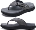 KuaiLu Men's Supportive Orthotic Flip Flops for All-Day Comfort