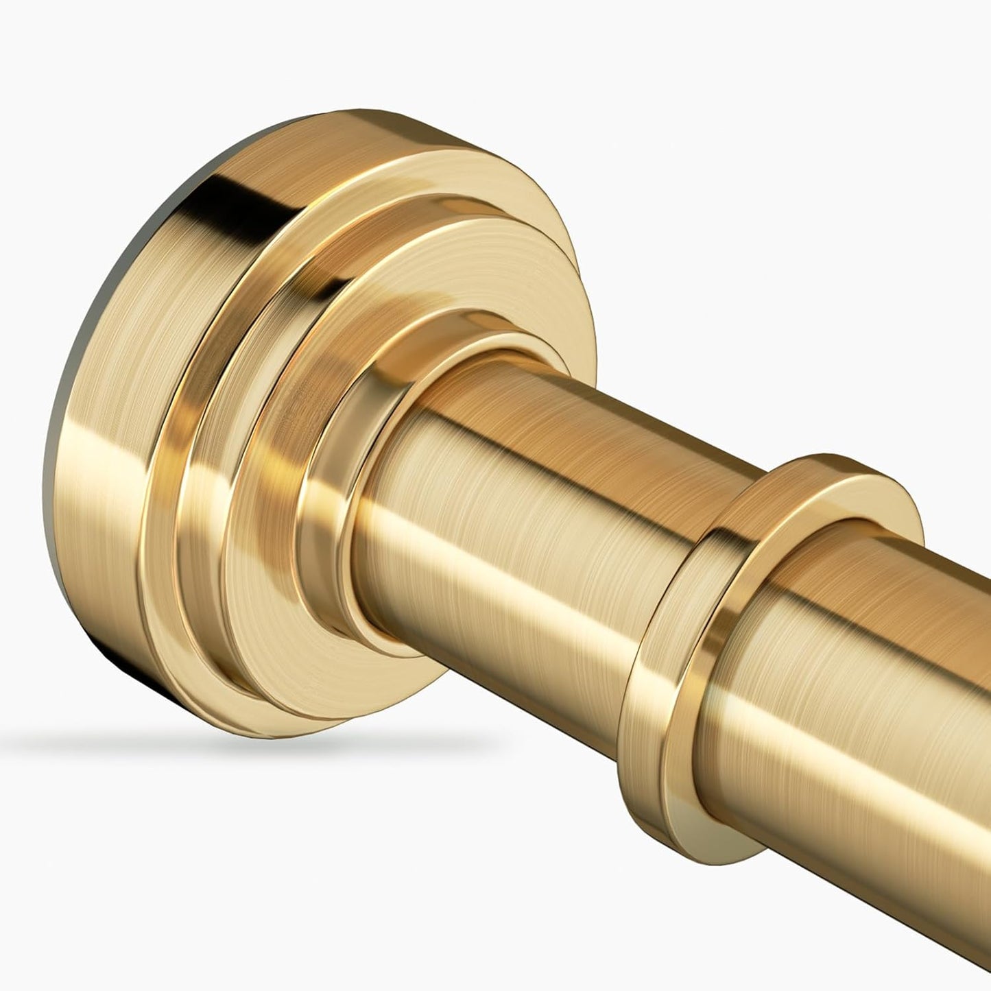 Gold Shower Curtain Rod by ZYRW - Adjustable & Durable