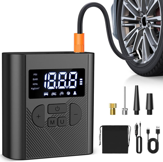 NUSTE Cordless Tire Inflator - Quick Pressure, Anywhere