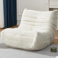 Bean Bag Chairs for Adults White Plush Giant Memory Foam Sofa