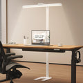 LED Desk Lamp for Home Office - Double Head 24W Dimmable Desk Light