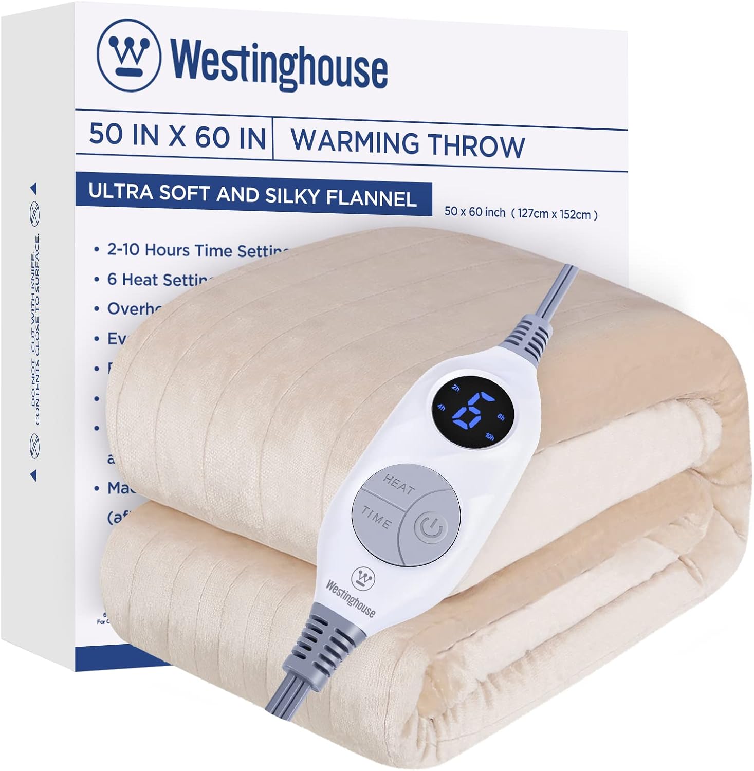 Westinghouse Electric Blanket Heated Throw for Cozy Comfort
