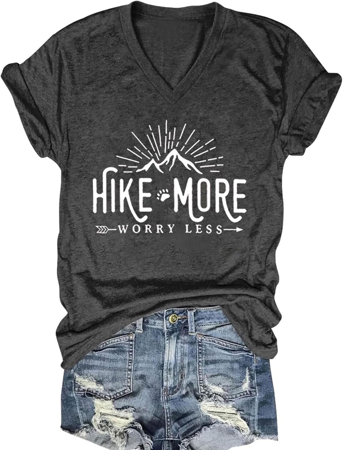 Boho Wildflowers V-Neck Tee - Cute & Comfy!