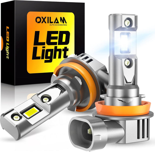 OXILAM H11/H8/H9 LED Bulbs: 20000LM Brighter Fog Lights