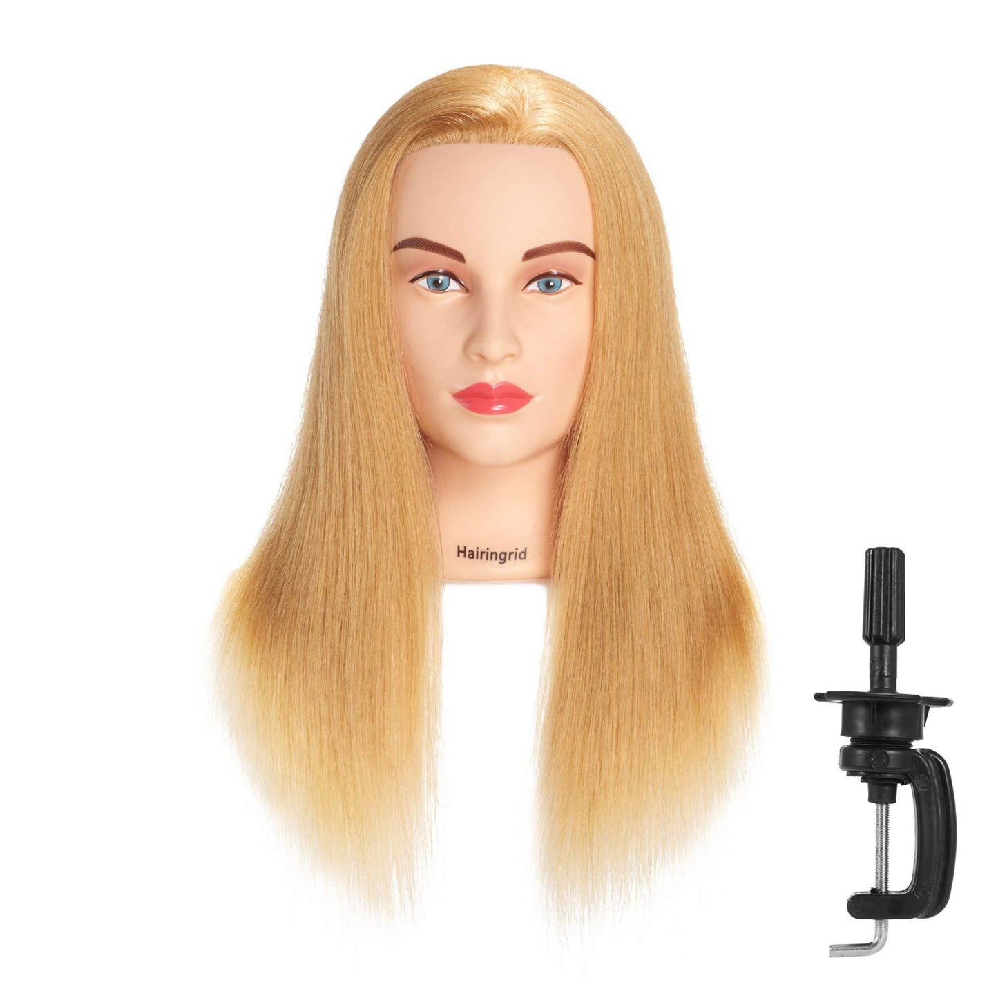 Hairingrid 20-22 Inch Human Hair Mannequin Training Head