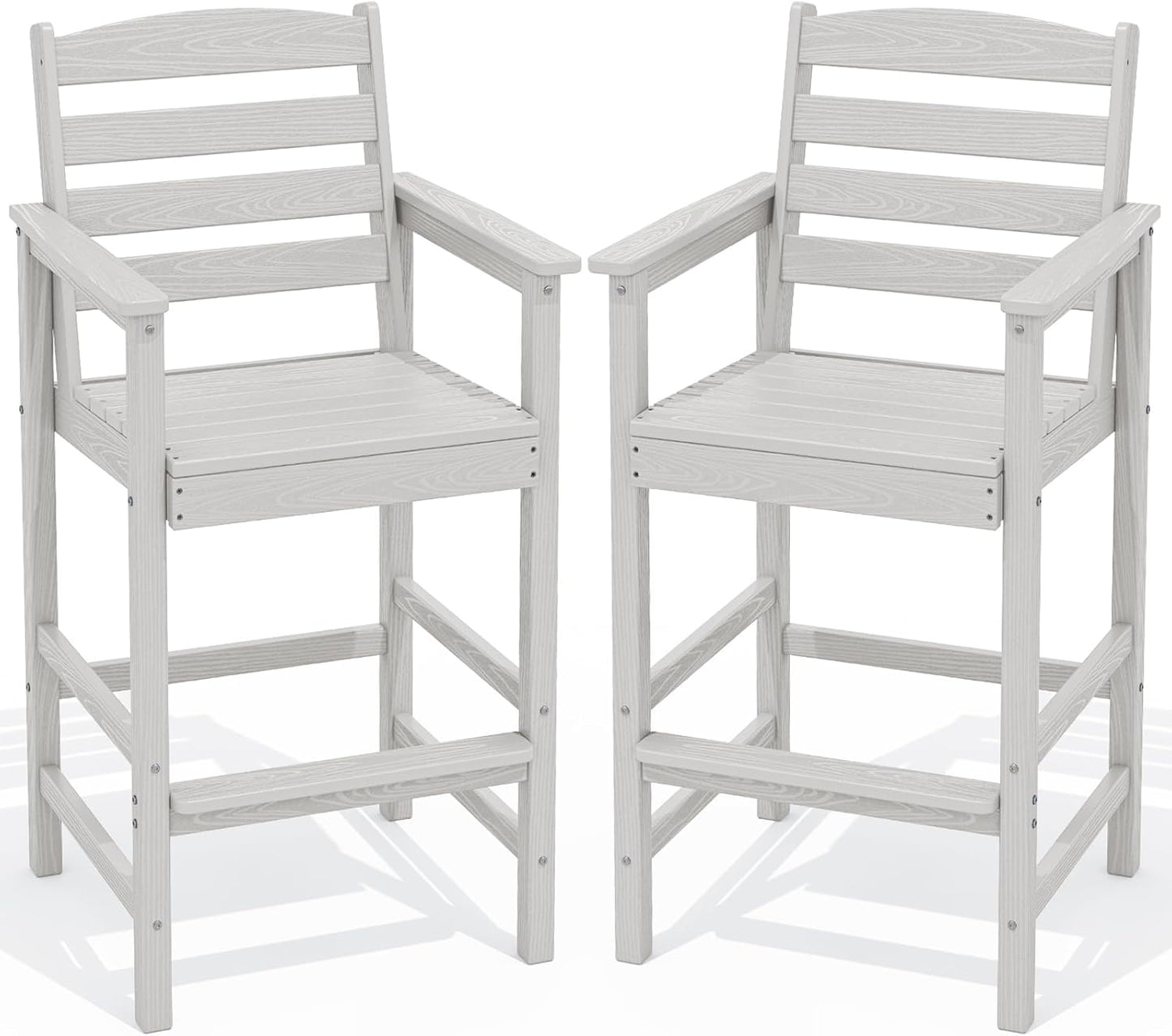 Oversize Adirondack Bar Chairs Set of 2 for Outdoor Relaxation