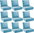 Outdoor Cushion Set for Patio Furniture 9-Pack - 6in Thick Comfort