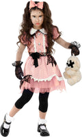 Creepy Doll Costume for Girls - Morph Broken Doll Outfit for Kids