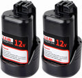 Upgrade2Pack 3.0Ah Replace Battery for Bosch 12V - Longer Run Time