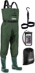 Foxelli Chest Waders Waterproof Nylon PVC Camo Waders - Lightweight
